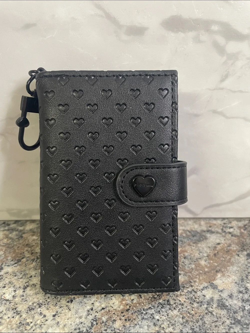 Betsey Johnson Luv Betsey Xoleah Black Card Case Wallet